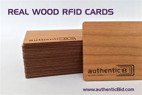 wooden rfid card